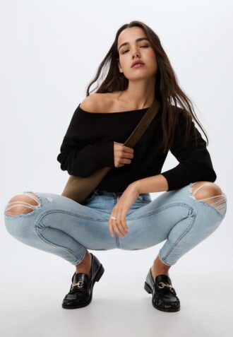 1420 Jean skinny taille basse