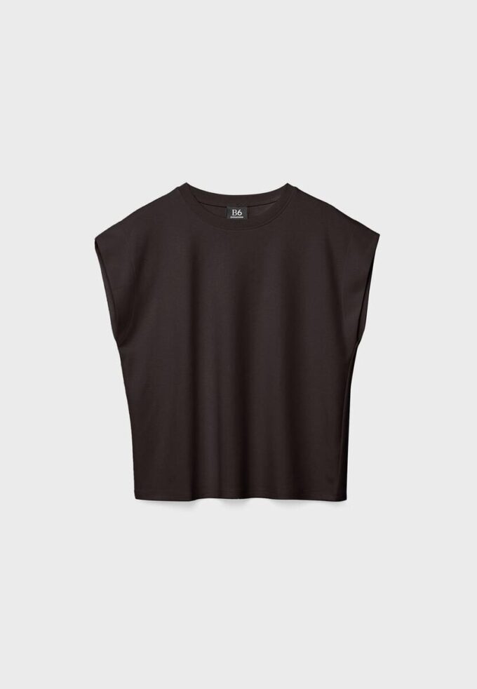 B06 T-shirt basique à épaules tombantes