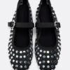 Ballerines en maille avec clous