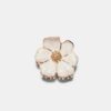 Barrette à cheveux en métal en forme de fleur