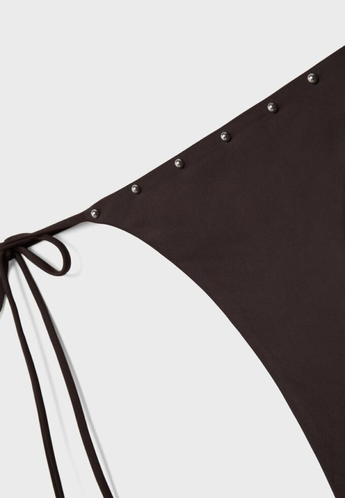 Bas de bikini à nouer sur les côtés et clous