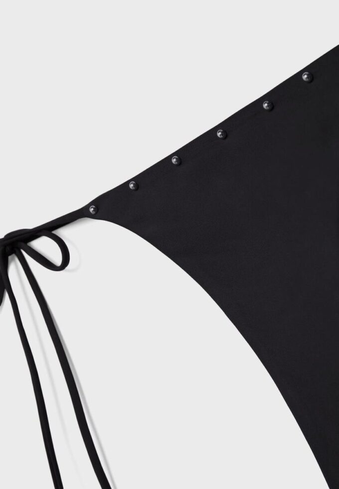 Bas de bikini à nouer sur les côtés et clous