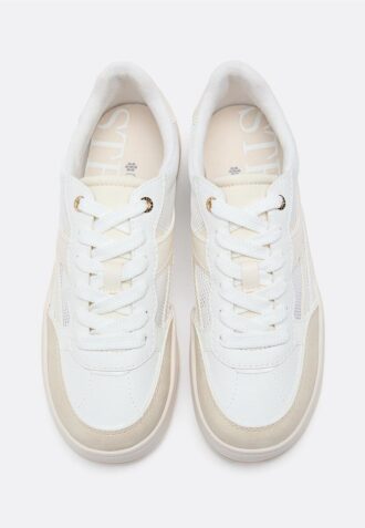 Baskets à semelle compensée ajourées