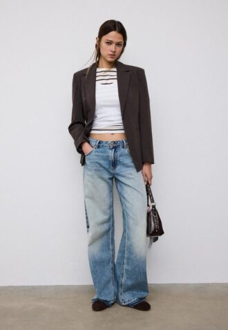 Blazer ajusté boutonné