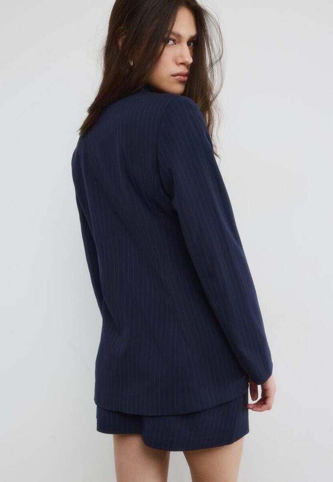 Blazer ajusté à rayures Blazer ajusté à rayures