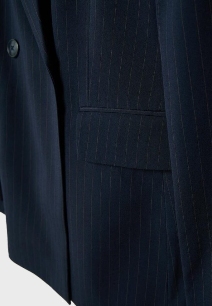 Blazer ajusté à rayures Blazer ajusté à rayures