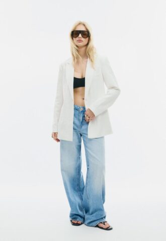 Blazer ajusté rustique