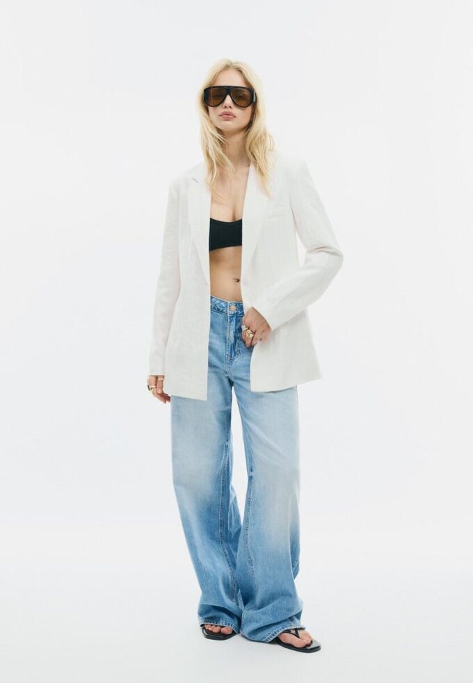 Blazer ajusté rustique