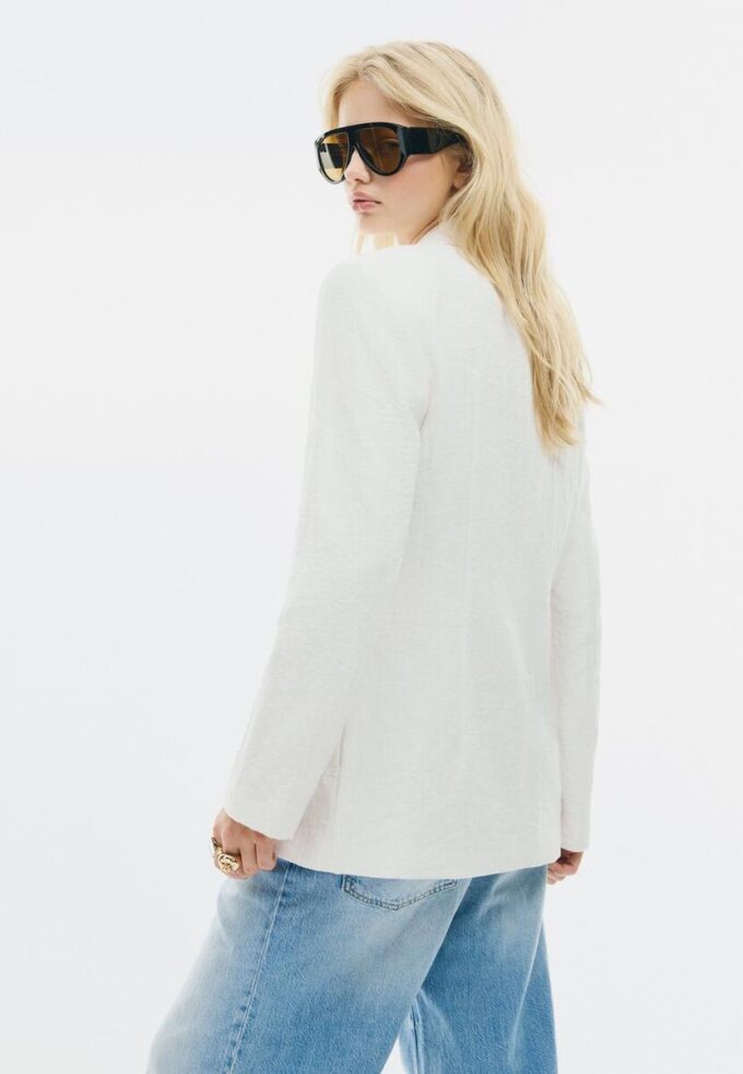 Blazer ajusté rustique