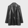 Blazer coupe classique effet cuir Blazer coupe classique effet cuir