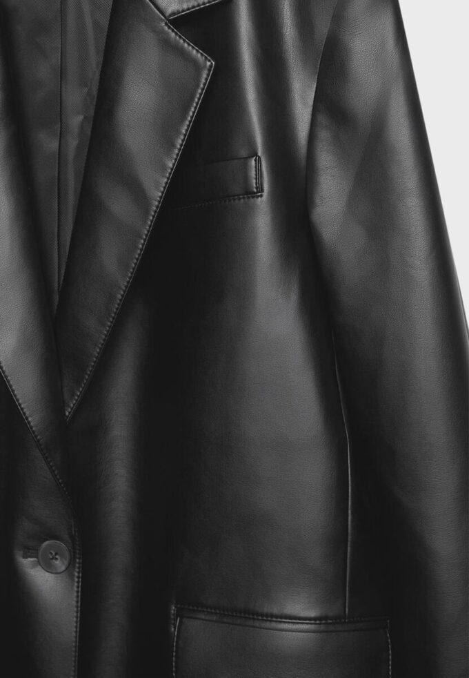 Blazer coupe classique effet cuir Blazer coupe classique effet cuir