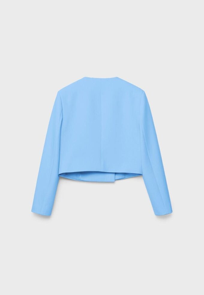 Blazer court à col rond Blazer court à col rond