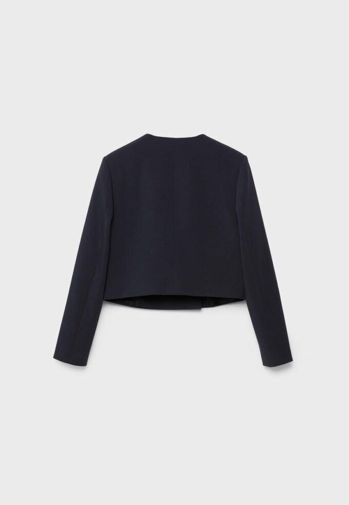 Blazer court à col rond Blazer court à col rond