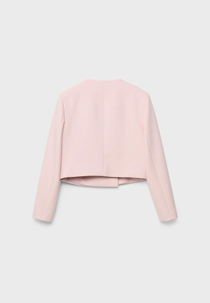 Blazer court à col rond Blazer court à col rond