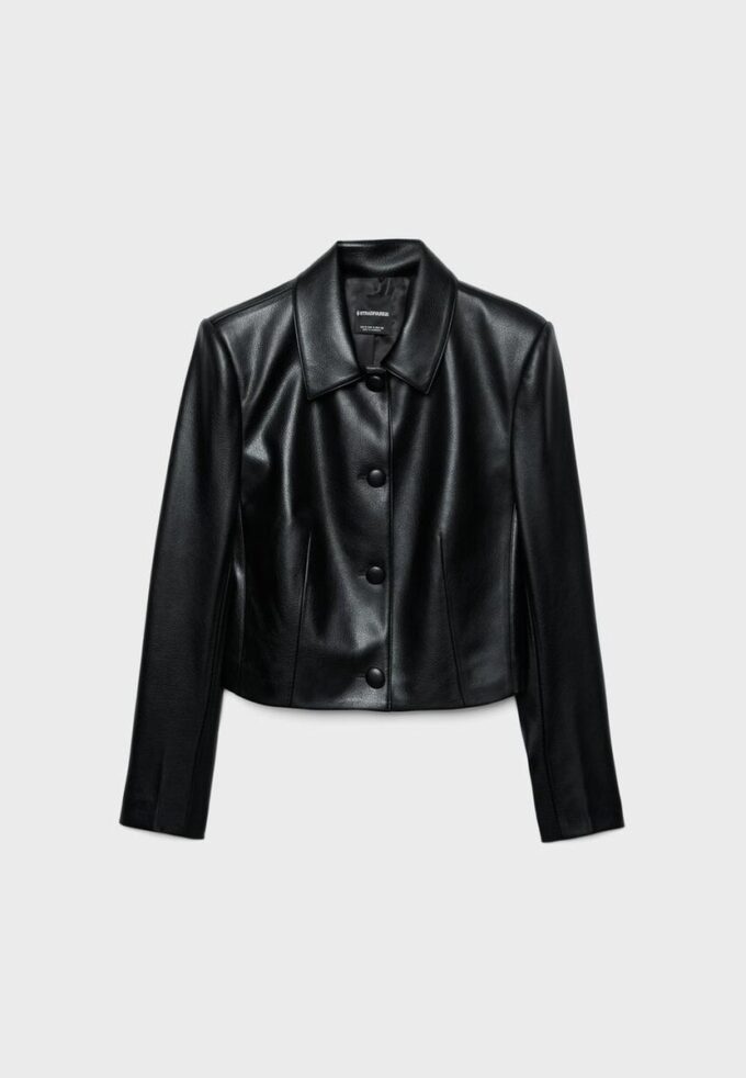 Blazer court effet cuir Blazer court effet cuir