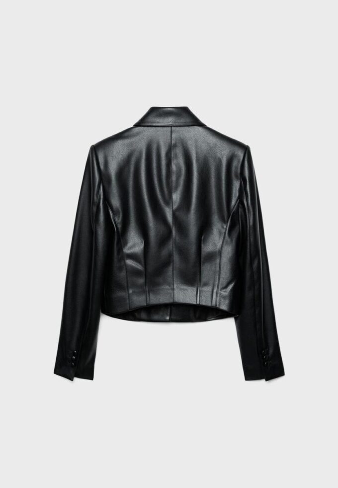 Blazer court effet cuir Blazer court effet cuir