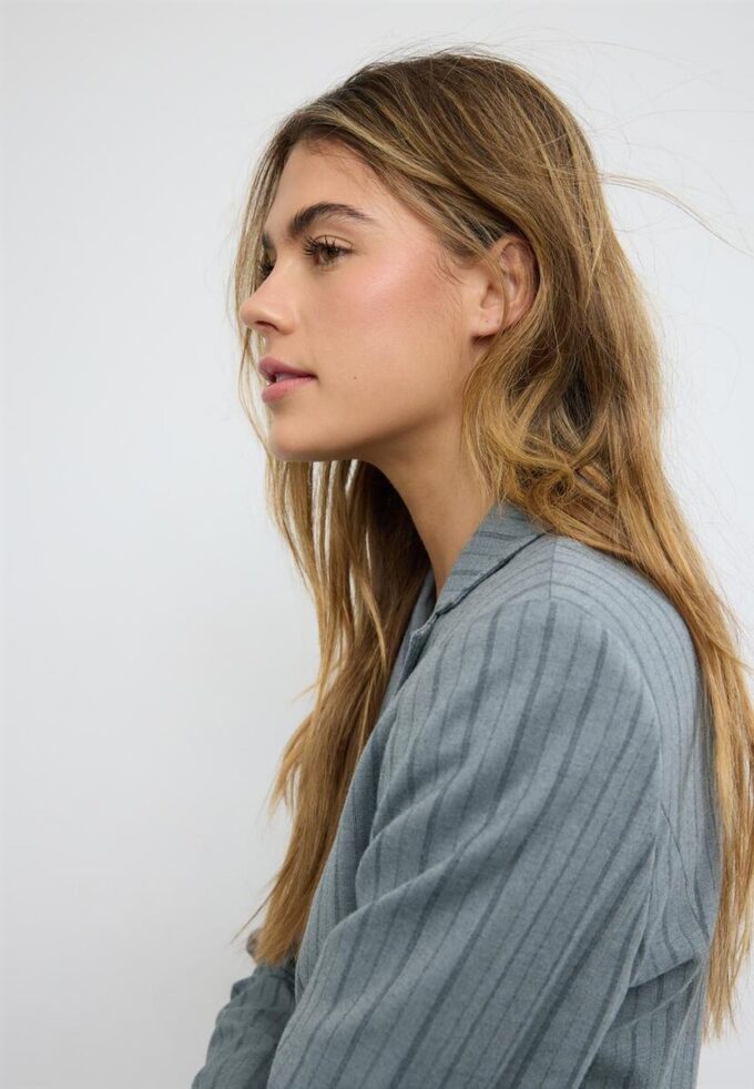 Blazer court à rayures Blazer court à rayures