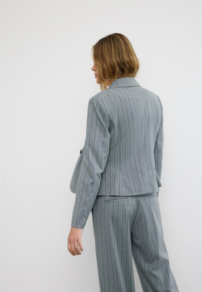 Blazer court à rayures Blazer court à rayures