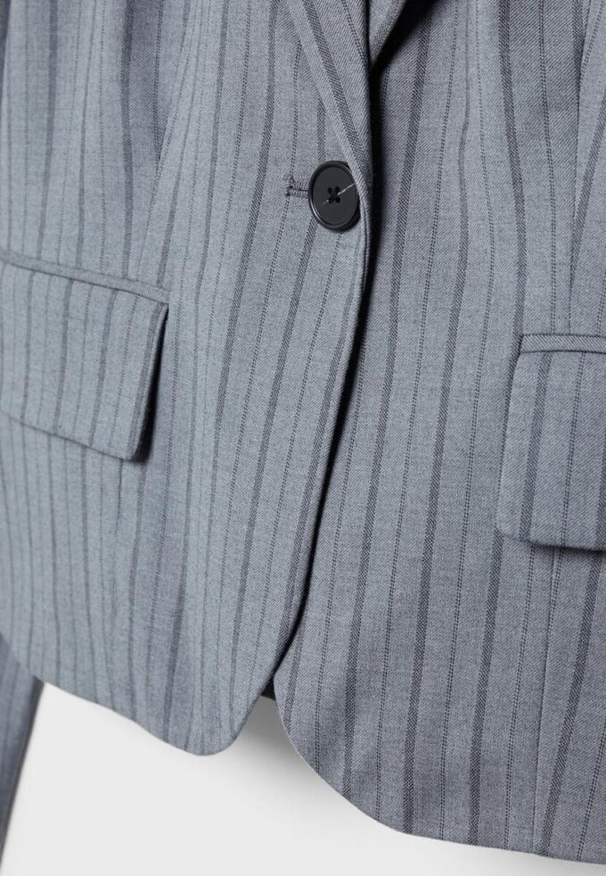 Blazer court à rayures Blazer court à rayures