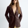 Blazer en simili cuir Blazer en simili cuir