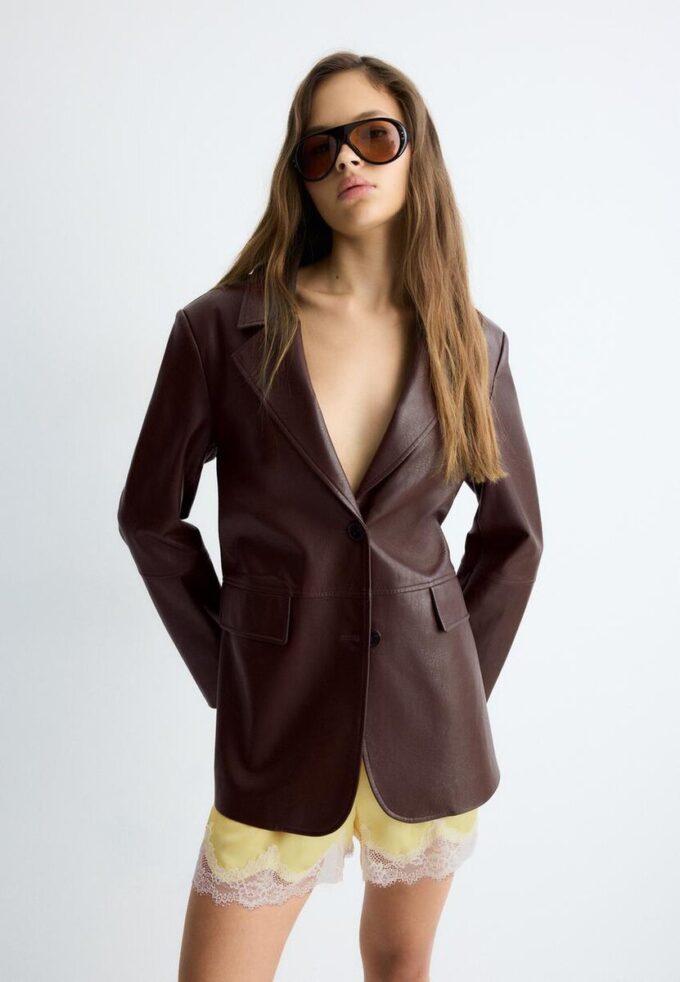 Blazer en simili cuir Blazer en simili cuir