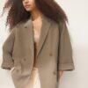 Blazer fluide à double boutonnage Blazer fluide à double boutonnage