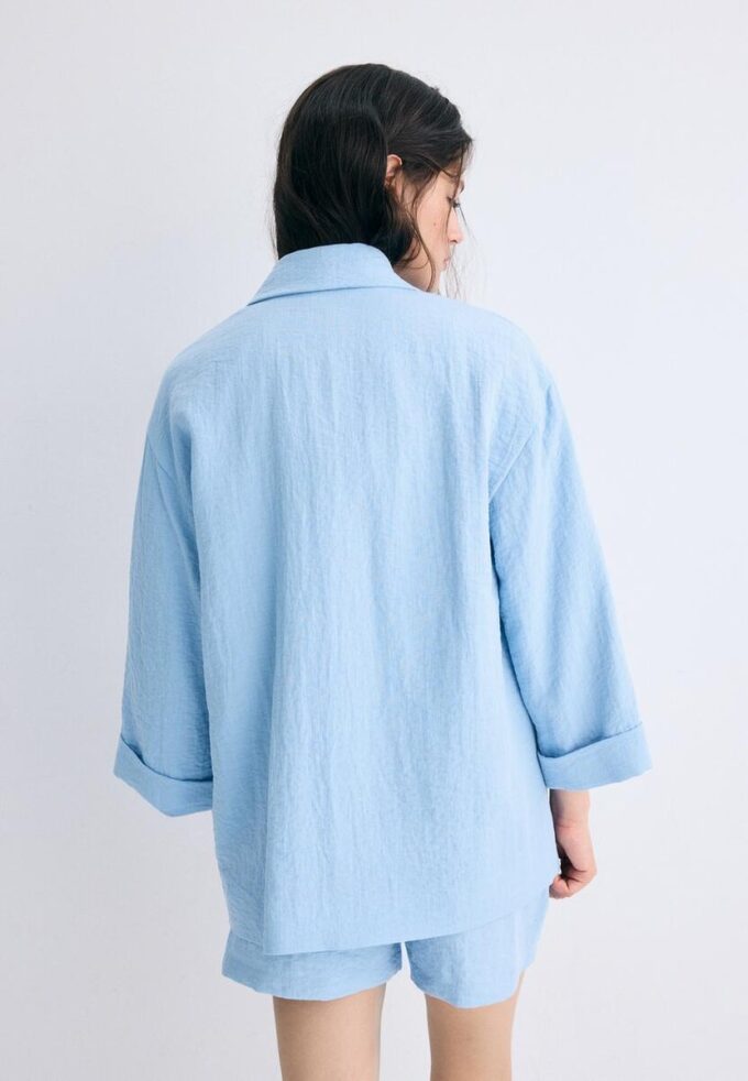 Blazer fluide à double boutonnage Blazer fluide à double boutonnage