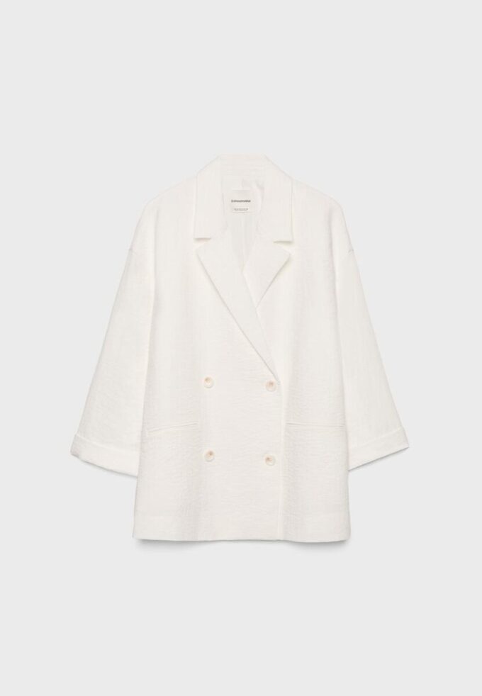 Blazer fluide à double boutonnage Blazer fluide à double boutonnage