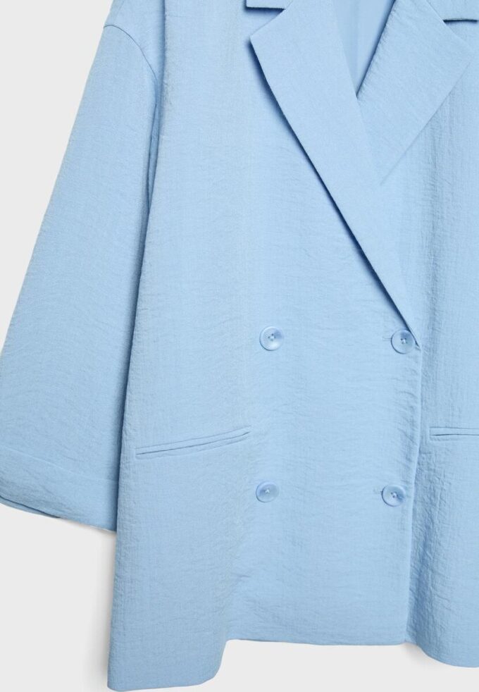 Blazer fluide à double boutonnage Blazer fluide à double boutonnage