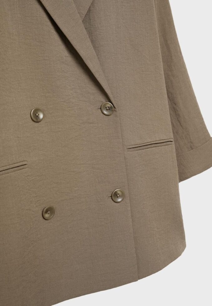 Blazer fluide à double boutonnage Blazer fluide à double boutonnage