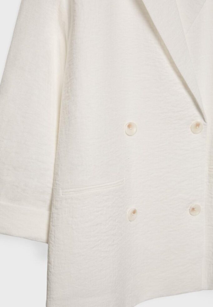 Blazer fluide à double boutonnage Blazer fluide à double boutonnage