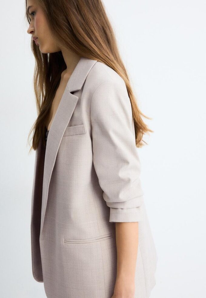 Blazer ouvert à rayures