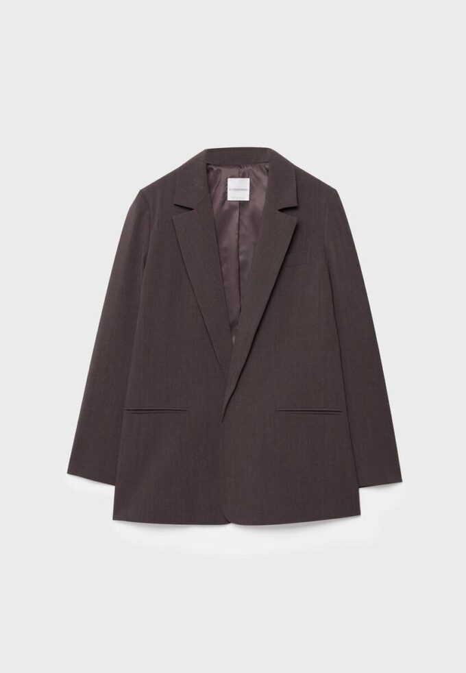 Blazer ouvert à rayures Blazer ouvert à rayures