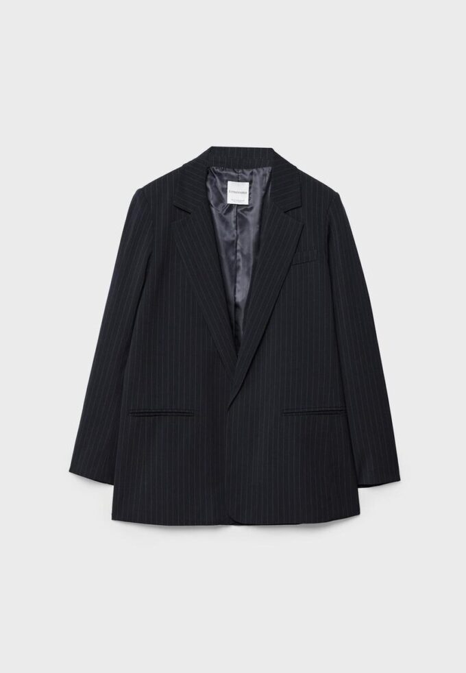 Blazer ouvert à rayures