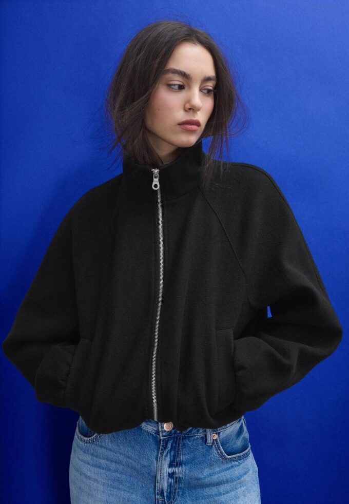 Blouson aviateur ballon au toucher doux Blouson aviateur ballon au toucher doux