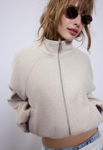 Blouson aviateur ballon au toucher doux