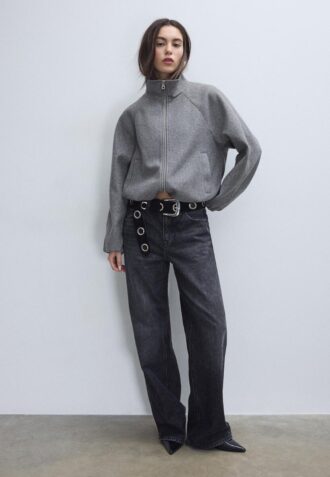 Blouson aviateur ballon au toucher doux