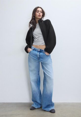 Blouson aviateur ballon au toucher doux