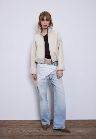 Blouson aviateur ballon au toucher doux