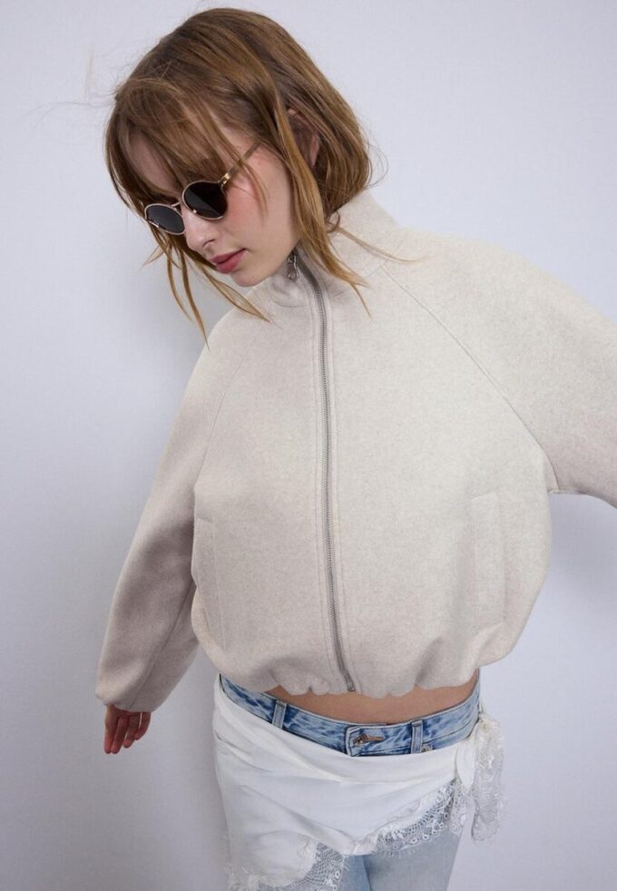 Blouson aviateur ballon au toucher doux Blouson aviateur ballon au toucher doux