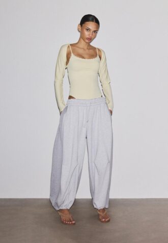 Body avec détails en dentelle blonde