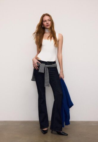 Body en polyamide à encolure carrée