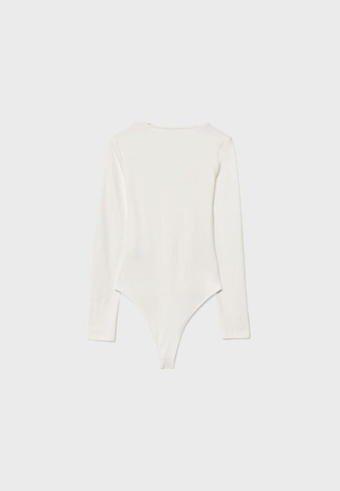 Body en polyamide à encolure carrée