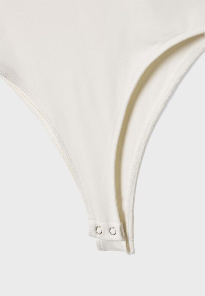 Body en polyamide à encolure carrée