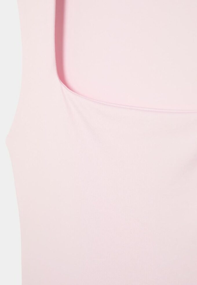 Body en polyamide à encolure carrée