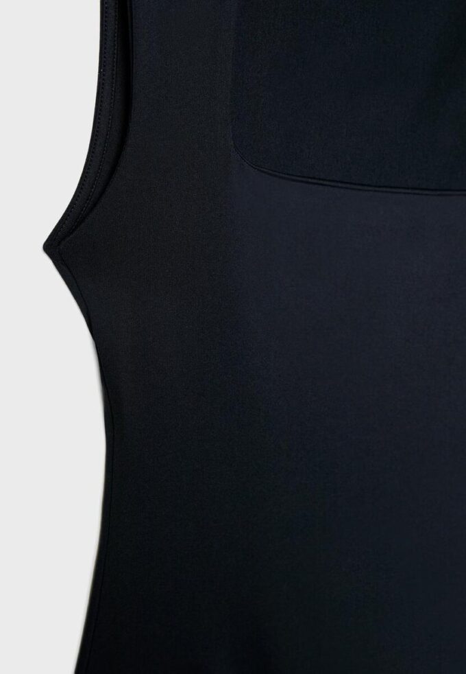 Body en polyamide à encolure carrée