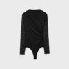 Body en tulle froncé
