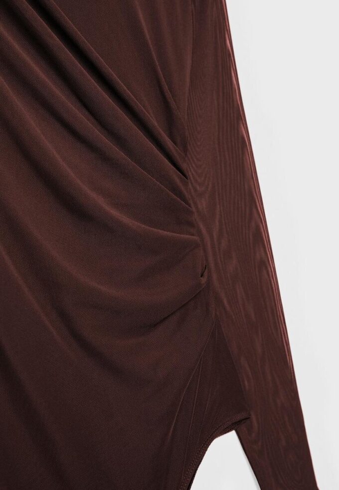 Body en tulle froncé