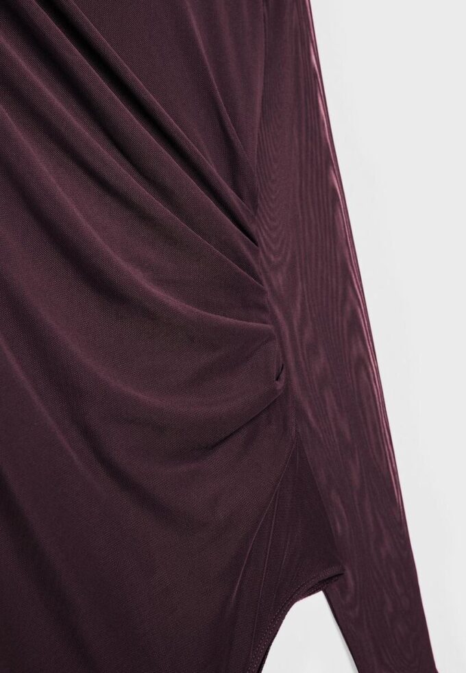 Body en tulle froncé