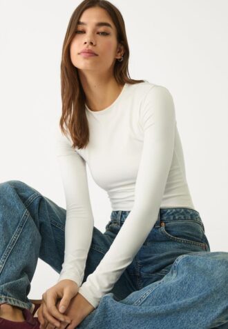 Body à manches longues en polyamide